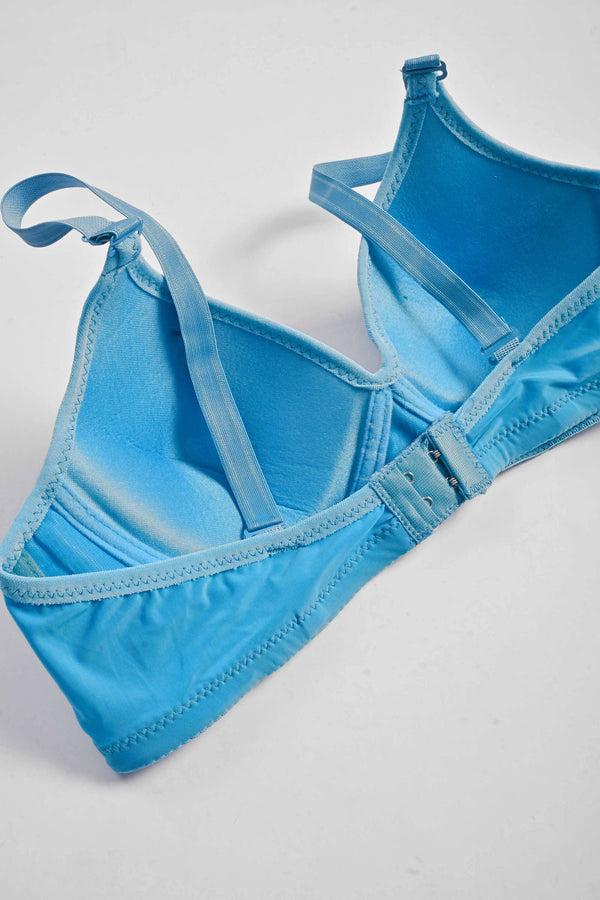 Elo Zicawei Women's Solid Design Push Up Padded Bra Purple