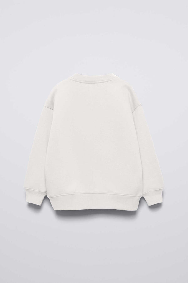 Elo ZY Kid's Mickey Mouse Printed Fleece Sweat Shirt Beige