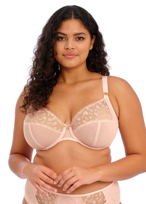 elomi Bandless Plunge Bra Pale Blush