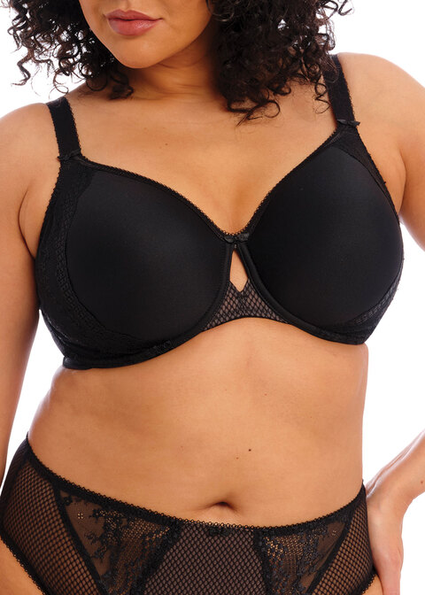 elomi Bandless Spacer Molded Bra Black