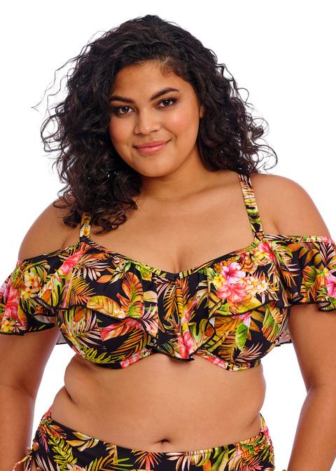 elomi Bardot Bikini Top Black