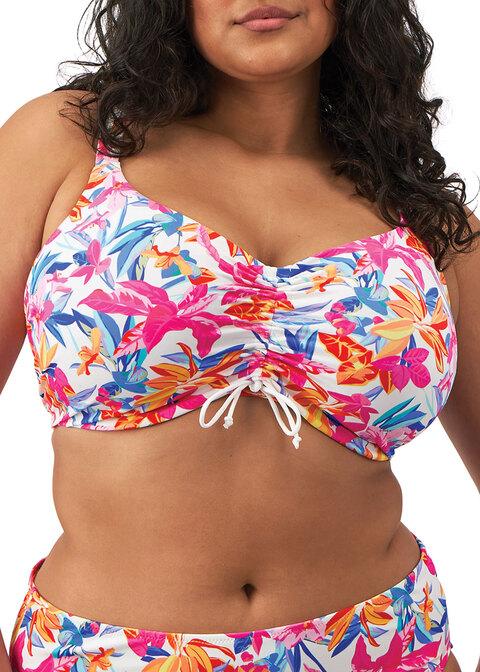 elomi Crop Bikini Top White