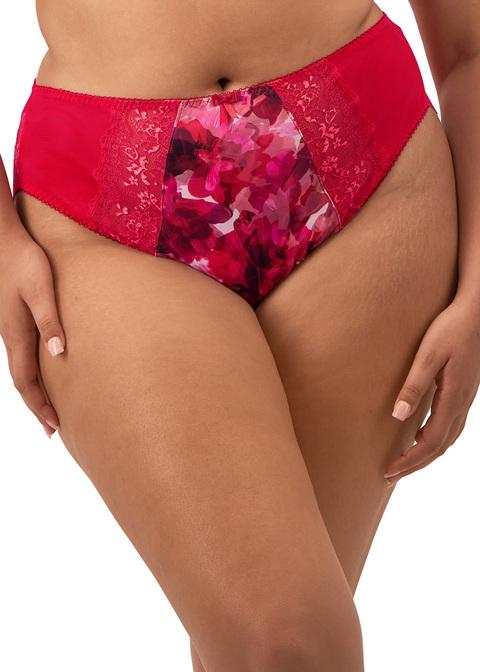 elomi High Leg Brief Berry Crush