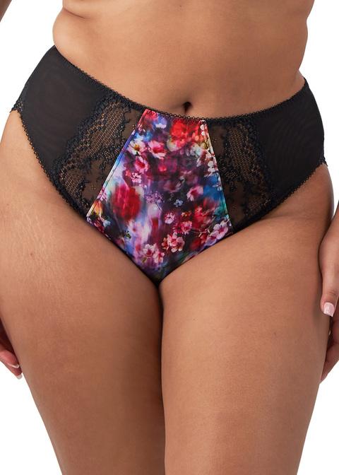 elomi High Leg Brief Cherry Blossom