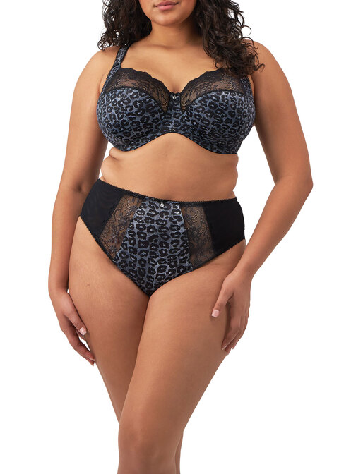Elomi High Leg Brief Snow Leopard