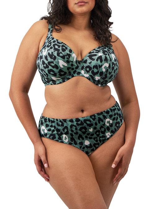 Elomi Mid Rise Bikini Brief Olive