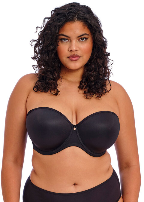 elomi Molded Strapless Bra Black