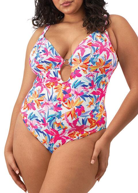 elomi Non Wired Swimsuit White