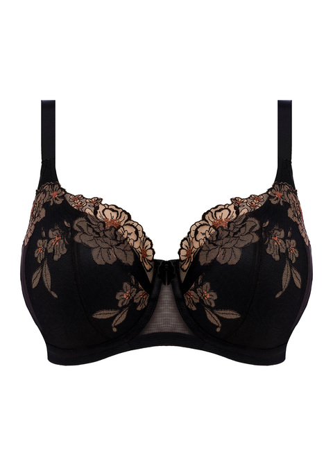 Elomi Padded Half Cup Bra Black / Almond