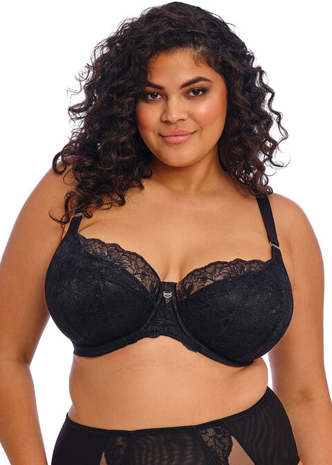 elomi Padded Half Cup Bra Black
