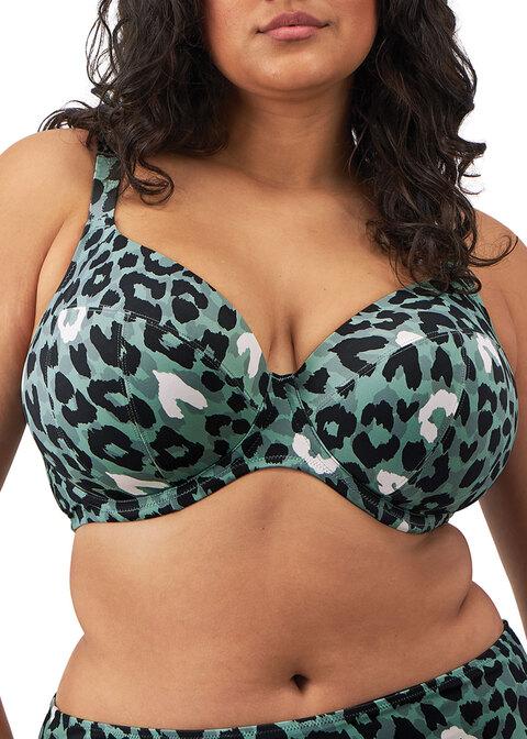 elomi Plunge Bikini Top Olive