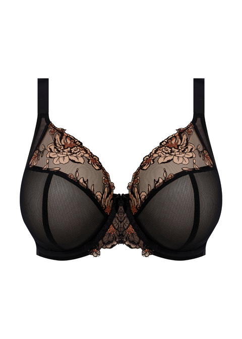 Elomi Plunge Bra Black / Almond