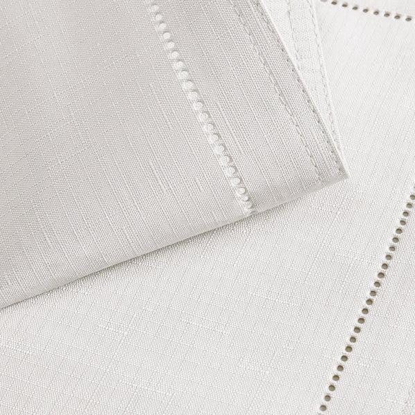 Elrene Alison Eyelet Punched Border Fabric Tablecloth