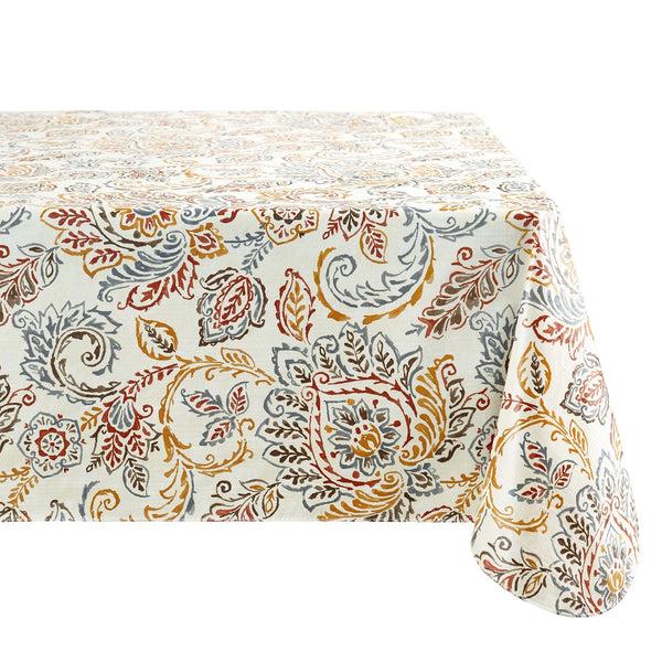 Elrene Ava Floral Jacobean Printed Vinyl Indoor/Outdoor Tablecloth