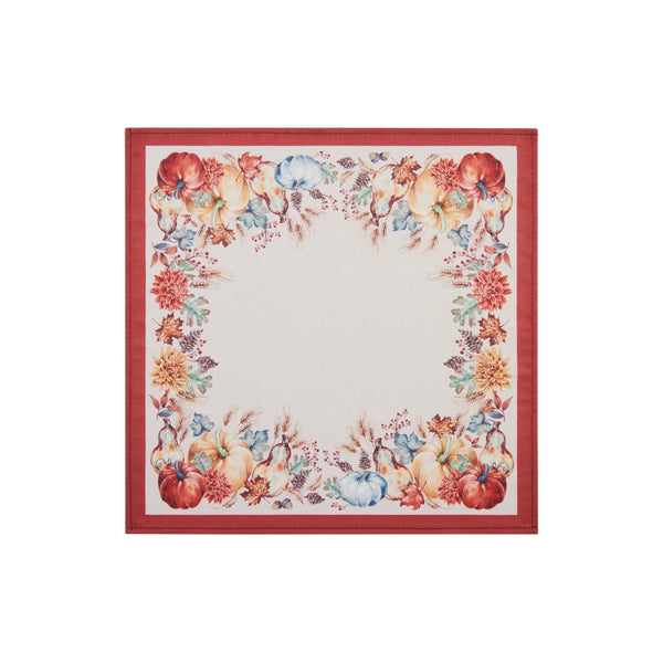 Elrene Botanical Harvest Pumpkin Engineered Napkins Set Of 4