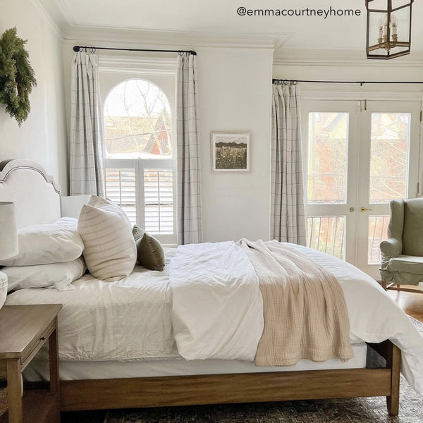 Elrene Brighton Windowpane Plaid Blackout Window Curtain Panel