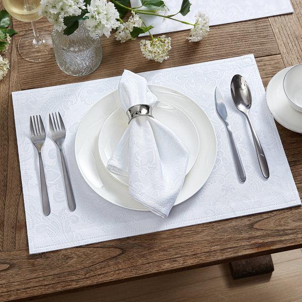 Elrene Caiden Elegance Damask Water And Stain Resistant Placemat Set Of 4