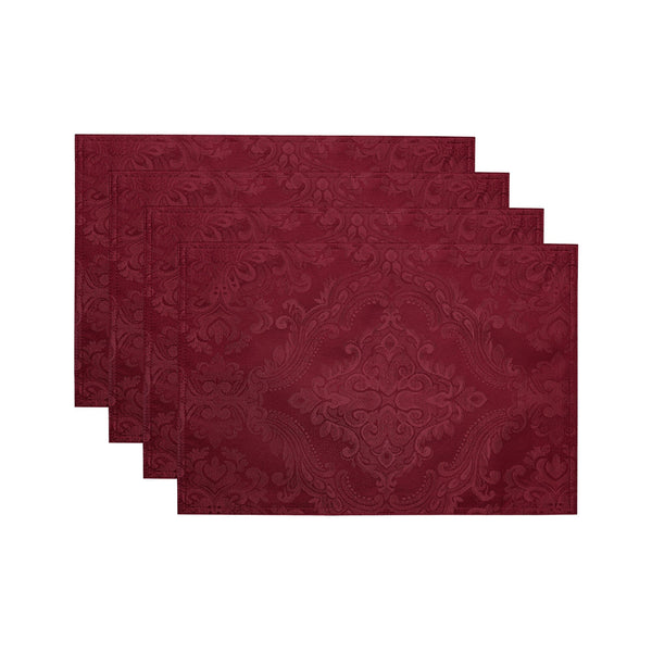 Elrene Caiden Elegance Damask Water And Stain Resistant Placemat Set Of 4