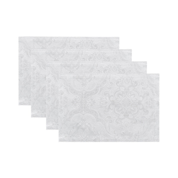 elrene Caiden Elegance Damask Water and Stain Resistant Placemat Set of 4 elrene Caiden Elegance Damask Water and Stain Resistant Placemat Set of 4