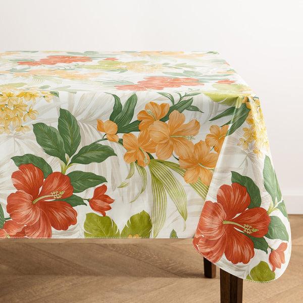 elrene Callisto Tropical Floral Printed Vinyl Indoor/Outdoor Tablecloth elrene Callisto Tropical Floral Printed Vinyl Indoor/Outdoor Tablecloth
