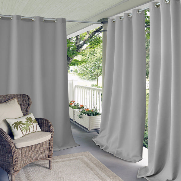 Elrene Connor Solid Grommet Top Indoor/Outdoor Window Curtain
