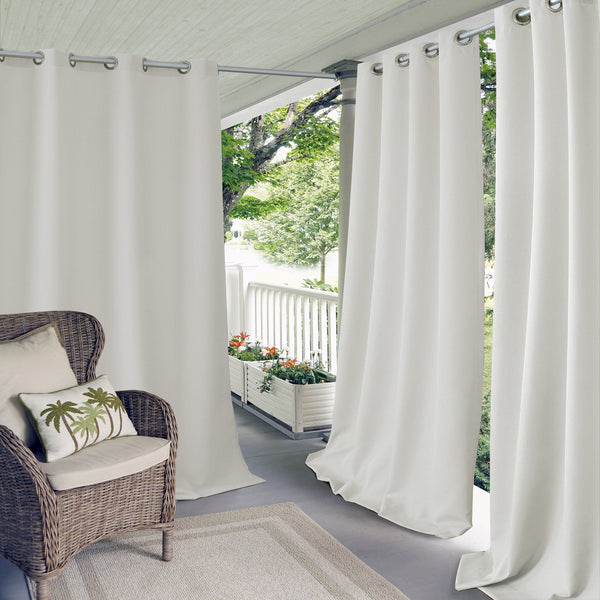 elrene Connor Solid Grommet Top Indoor/Outdoor Window Curtain