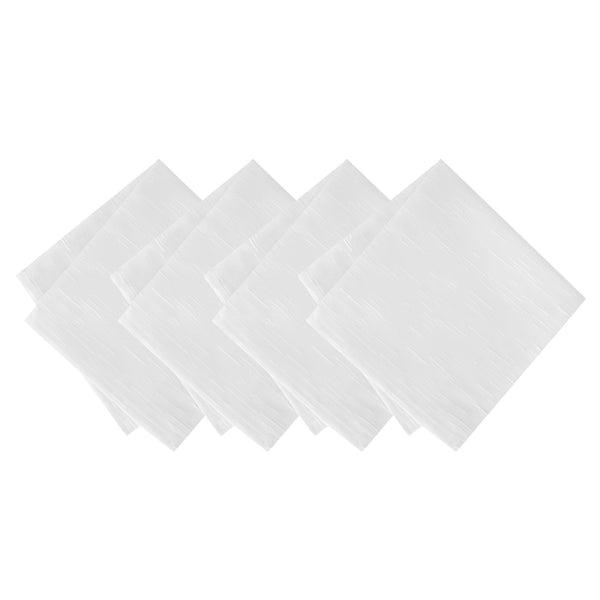 elrene Continental Solid Texture Water and Stain Resistant Napkins Set of 4