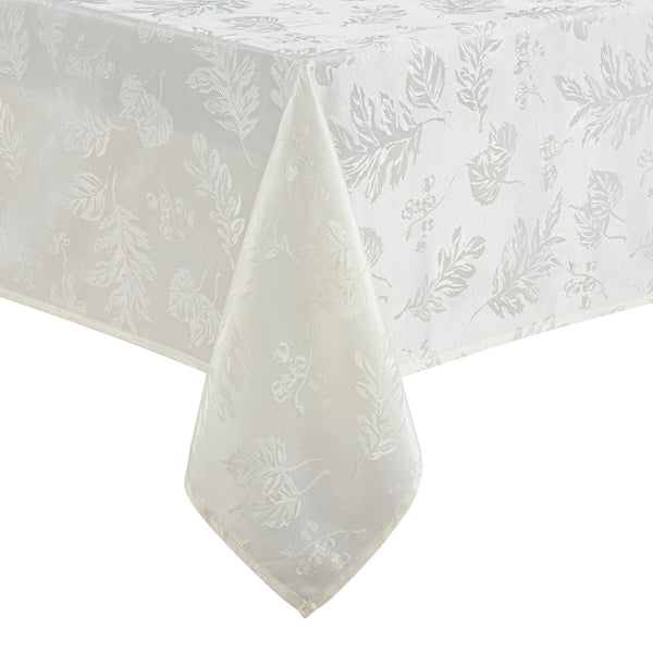 Elrene Elegant Woven Leaves Jacquard Damask Tablecloth