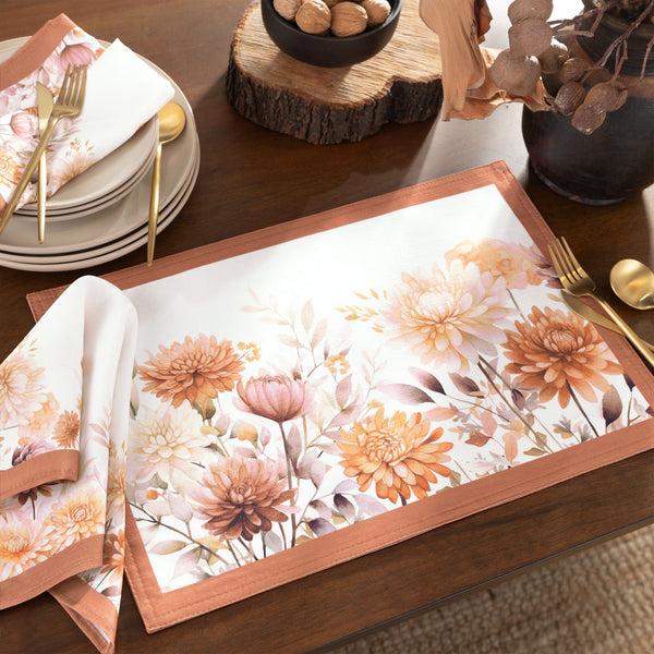 Elrene Autumn Blooms Napkins Set Of 4