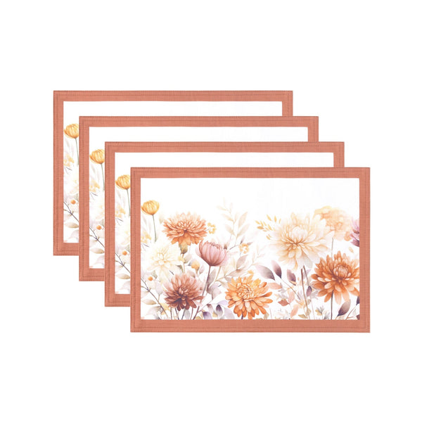 Elrene Autumn Blooms Placemats Set Of 4
