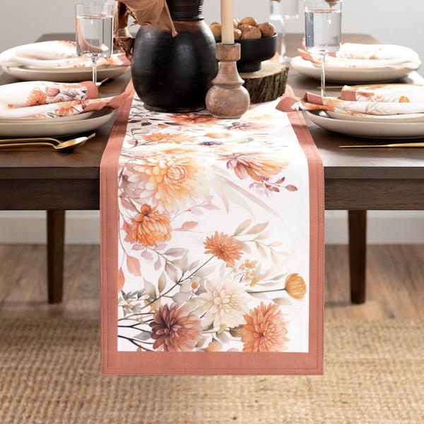 Elrene Autumn Blooms Table Runner