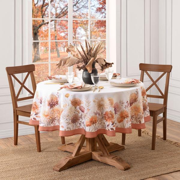 Elrene Autumn Blooms Tablecloth