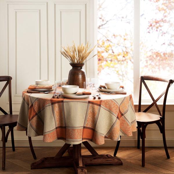 Elrene Autumnal Harvest Jacquard Tablecloth