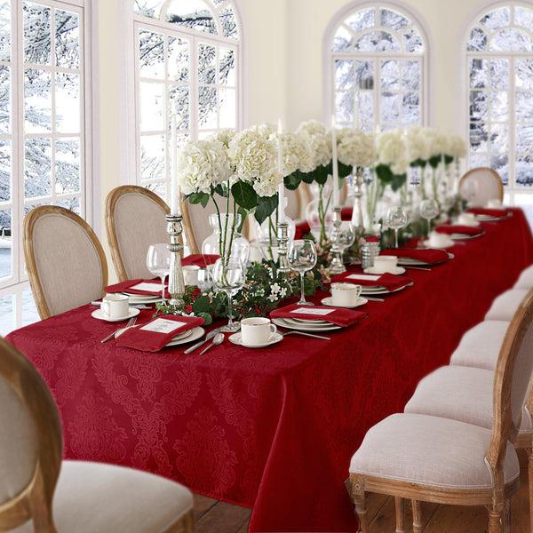 Elrene Barcelona Jacquard Damask Tablecloth