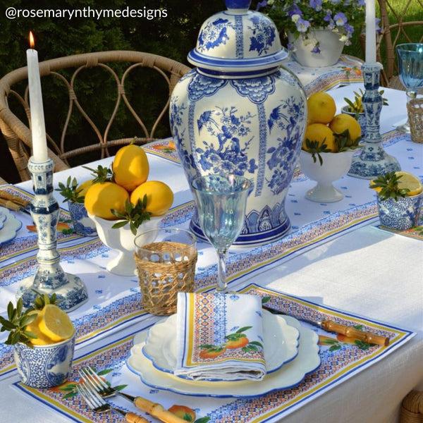 Elrene Capri Lemon Placemat Set Of 4