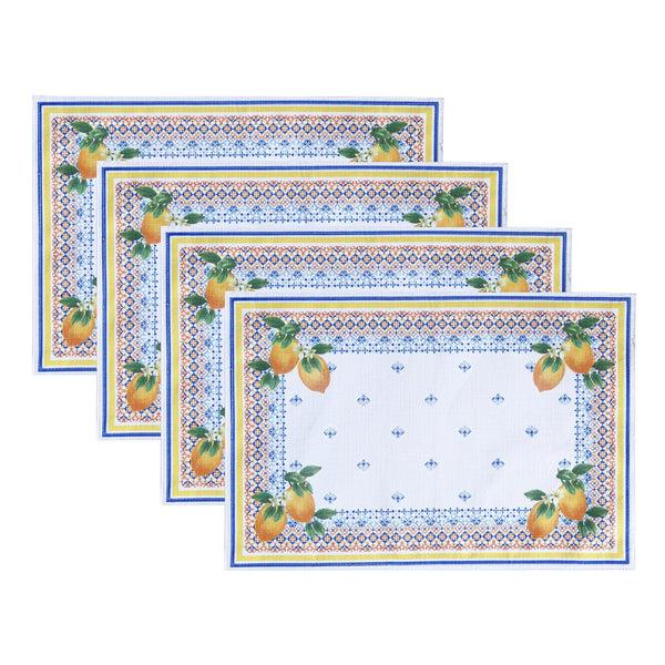 Elrene Capri Lemon Placemat Set Of 4