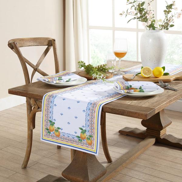 Elrene Capri Lemon Table Runner