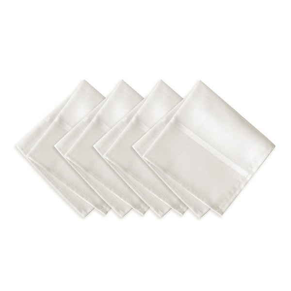 Elrene Elegance Plaid Damask Napkin Set Of 4