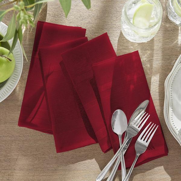 Elrene Elegance Plaid Damask Napkin Set Of 4