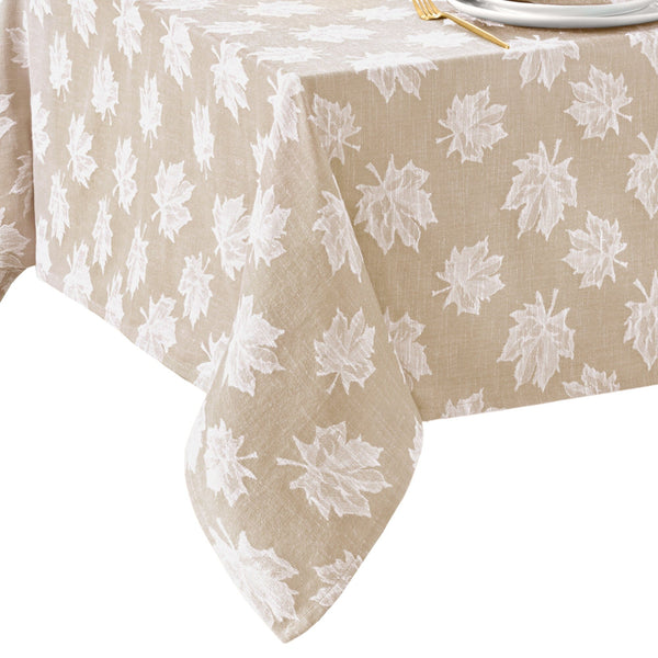 Elrene Falling Leaves Jacquard Tablecloth