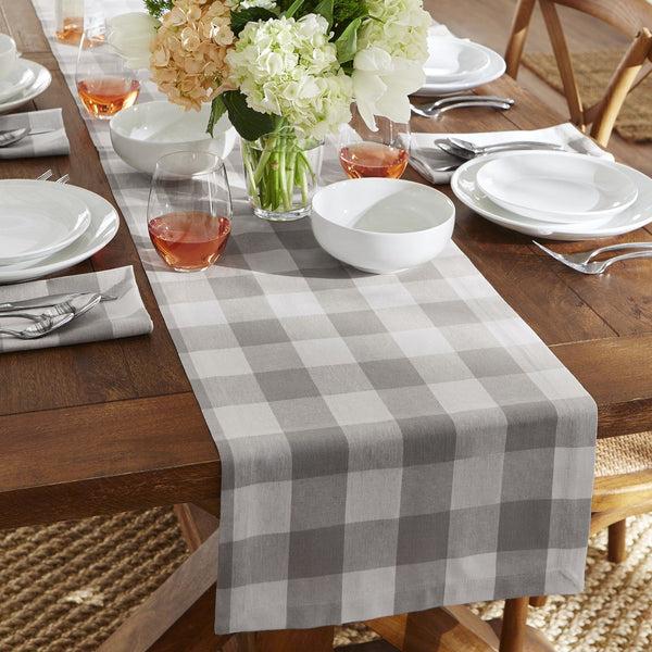 elrene Farmhouse Living Buffalo Check Table Runner