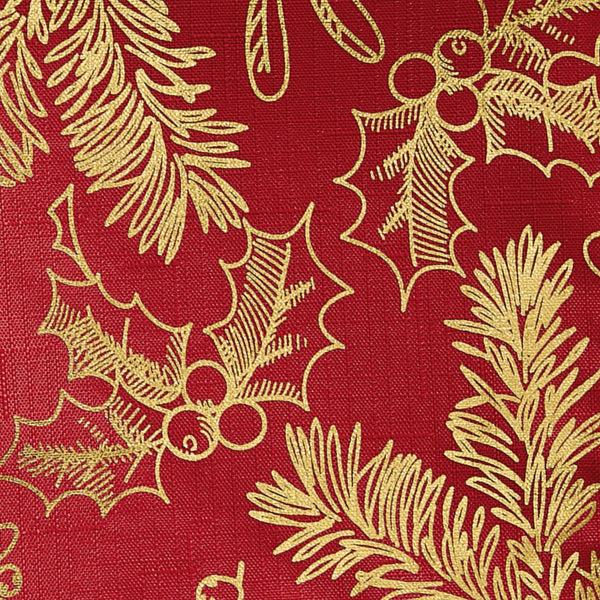 Elrene Foil Woodland Holiday Fabric Tablecloth