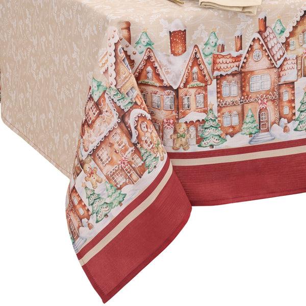 Elrene Gingerbread Bliss Tablecloth