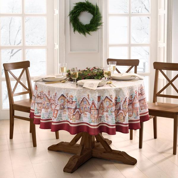 Elrene Gingerbread Bliss Tablecloth