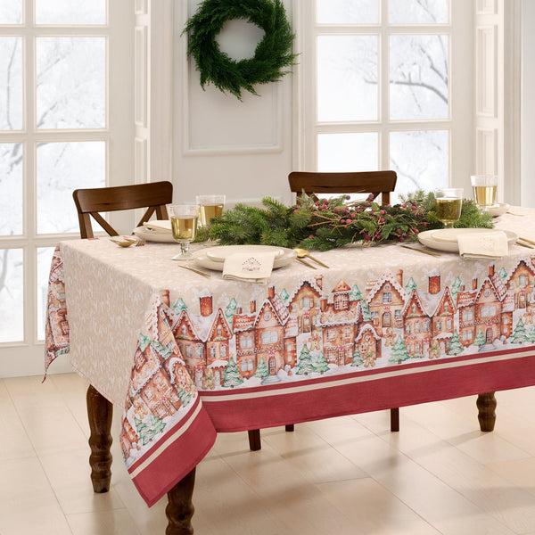 elrene Gingerbread Bliss Tablecloth