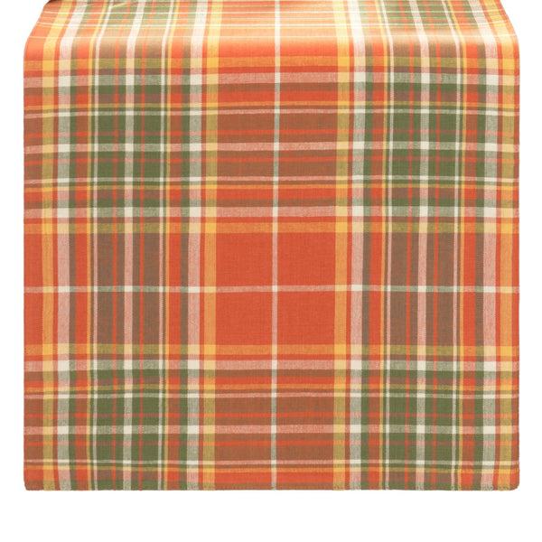 Elrene Hawley Plaid Harvest Cotton Table Runner