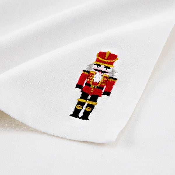 Elrene Holiday Embroidered Cotton Napkins Set Of 4