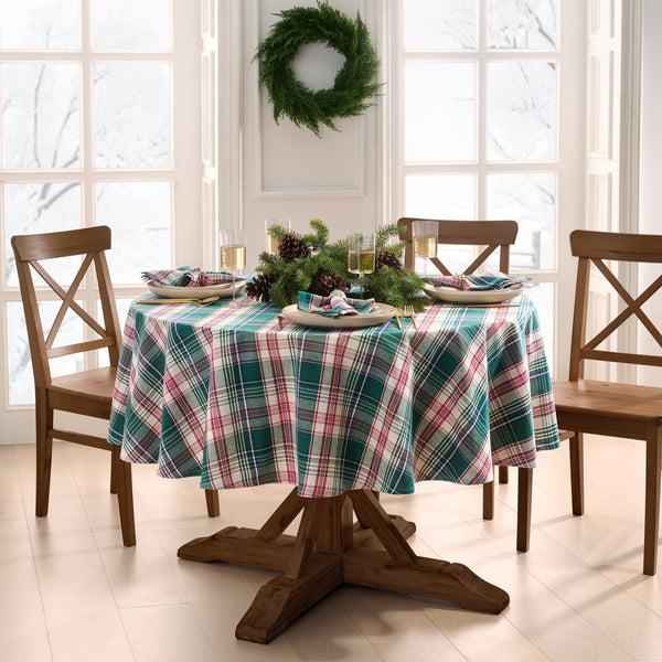 Elrene Holiday Fireside Plaid Tablecloth