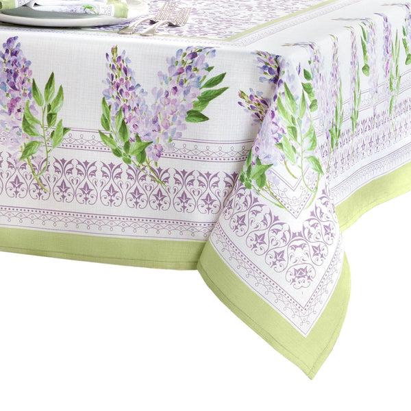 Elrene Lilac Garden Floral Tablecloth