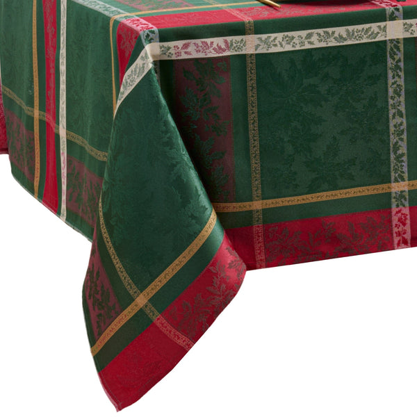 Elrene Merry And Festive Jacquard Tablecloth